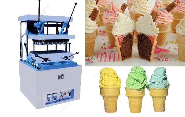24 Mould Semi-Automatic Wafer Sugar Ice Cream Cone Machine