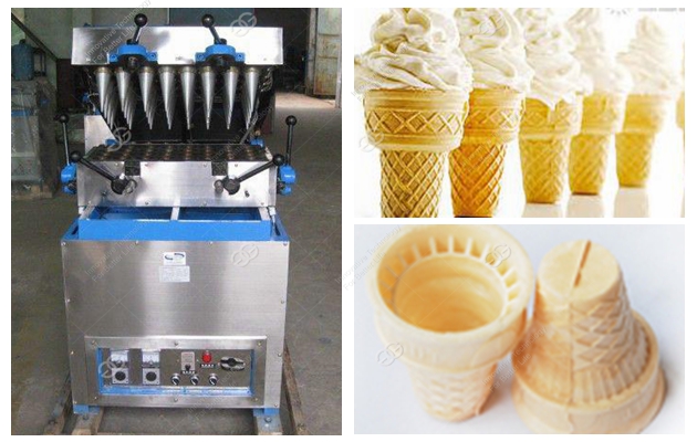 32 Mould Semi-automatic Ice Cream Wafer Cone Making Machine