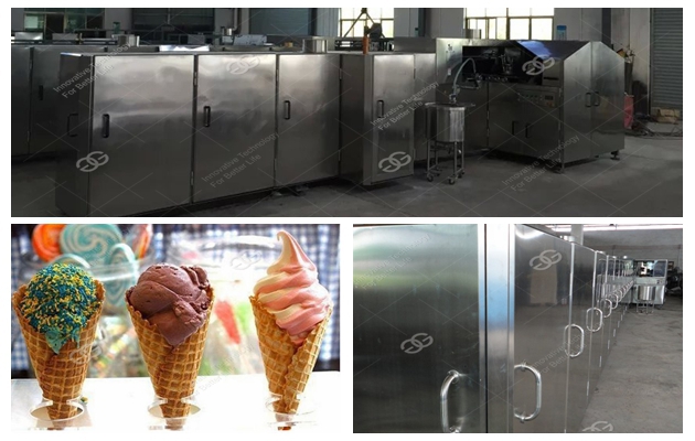 Waffle Ice Cream Cone Production Line 