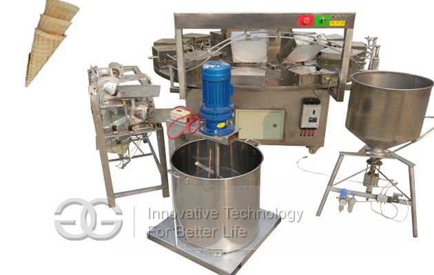 High Efficiency Ice Cream Cone Baking Machine 