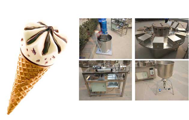 Commercial Crispy Cone Making Machine For Sale
